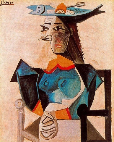 Picasso Seated Woman With Fish