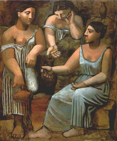 Tres mujeres en la fuente