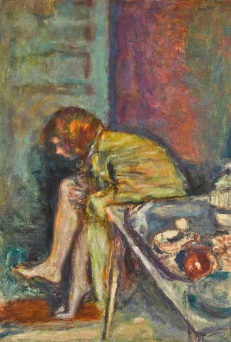 Pierre Bonnard, Jeune femme assise, c. 1915