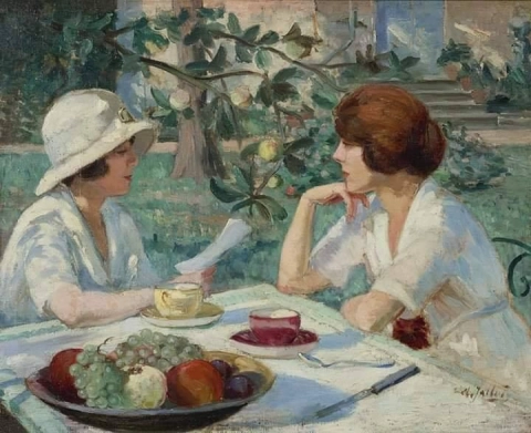 Pierre Dumont Tea Party In Garden