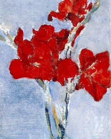 Piet Mondrian Red Gladioli 1906