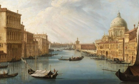 Pietro Bellotti, L’ingresso del Canal Grande con la basilica della Salute