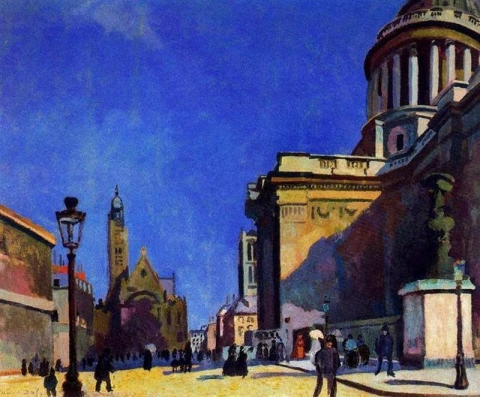 Raoul Dufy, Pantheon och Saint-Etienne-du-Mont. V. 1904