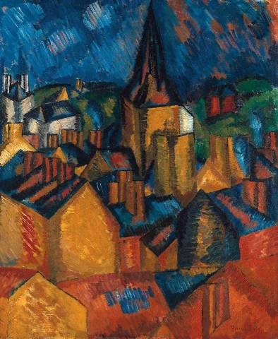 Raoul Dufy Klokketårnkirken St Vincent i Le Havre 1908