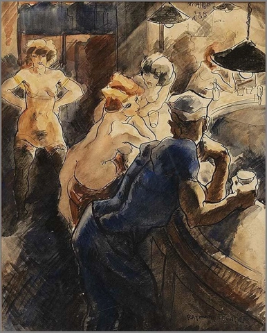 Raymond Feuillatte Bar De Marine ca 1940