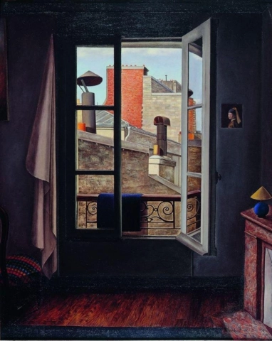 René Rimbert, Vista de la ciudad o la ventana abierta - 1929