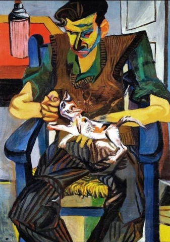 Renato Guttuso Giulio Turcato mit der Molotow-Katze