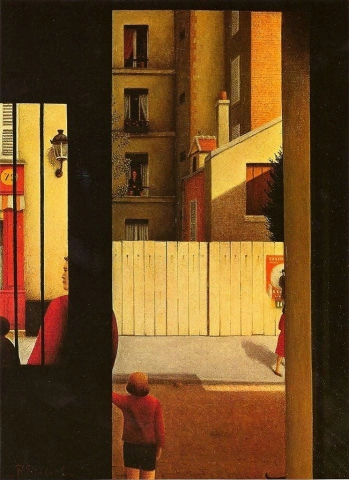 Rene Rimbert Paesaggio suburbano 1973