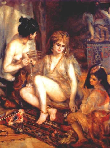 The harem - Parisian women disguised as Algerian women