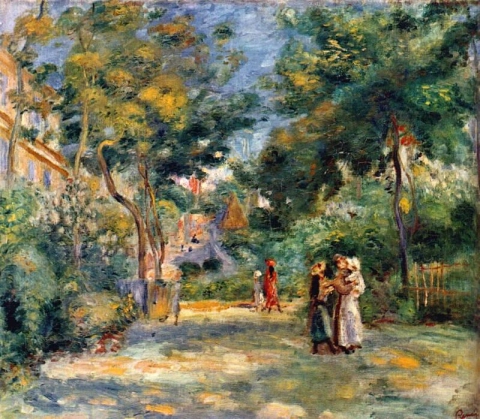 Subjects in a garden