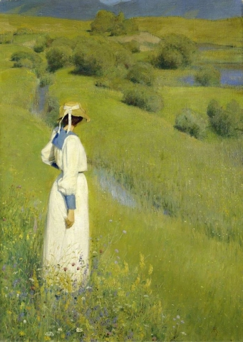 Richard Riemerschmid no campo, 1895