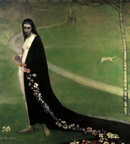 Romaine Brooks, kvinne med blomster