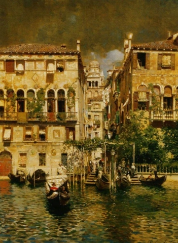 Ruben Santoro - Leaving A Residence On The Canal Grande