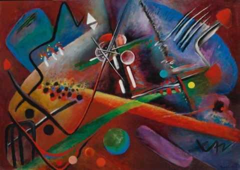 Rudolf Bauer Con Rosso 1918