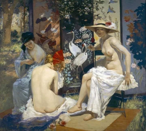 Rupert Bunny O banho de sol - 1913