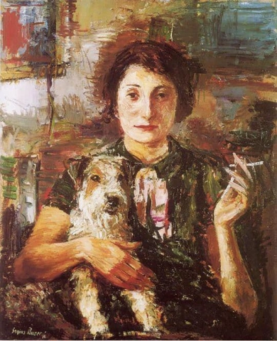 Sergius Pauser Senhora com Cachorro 1934