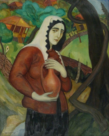 Shalva Kikodze Gurian Donna con una brocca 1921