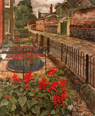 Stanley Spencer Gardens in het pond - Cookham