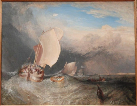 Bateaux de pêche avec des colporteurs