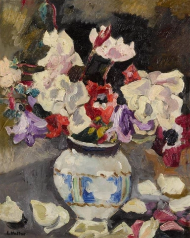 Vase Of Anemones Ca. 1930