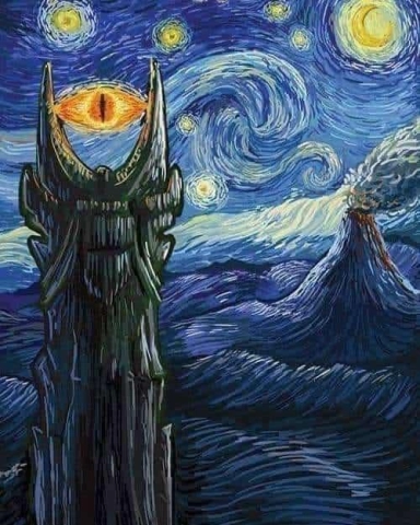 Van Gogh Baggins Scary Night