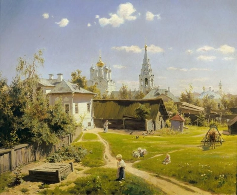 Vasily Dmitriyevich Polenov, Patio de Moscú 1878