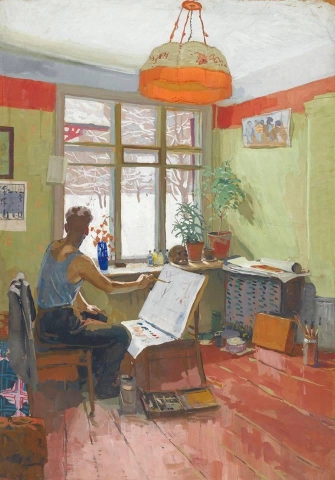 Viktor Y. Popkov Estudio de invierno - 1959