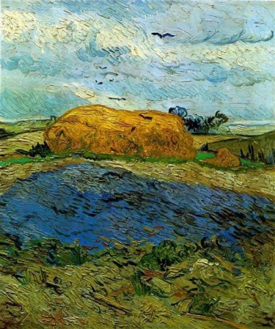 Haystack Under A Darkening Sky 1890