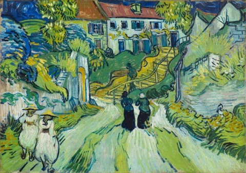 Escadaria em Auvers 1890