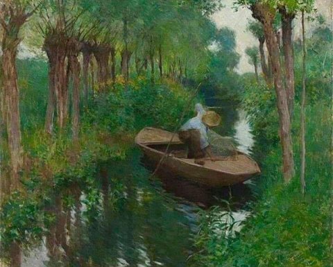 Willard Leroy Metcalf en el río 1888