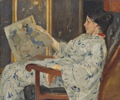 William Merritt Chase, Der japanische Druck 1888