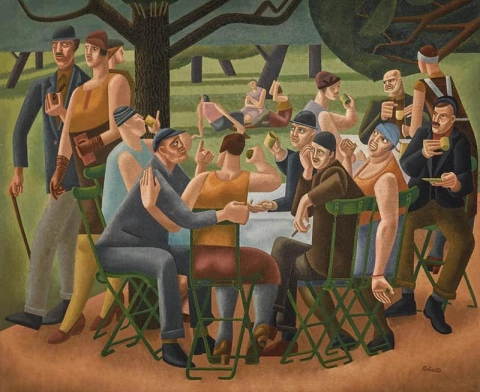 William Patrick Roberts Der Teegarten – 1928