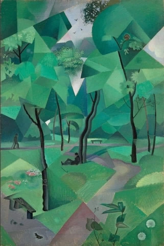 Yuriy Annenkov Bosque de junio - 1918