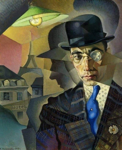 Yury Annenkov Retrato del fotógrafo Ma Sherling