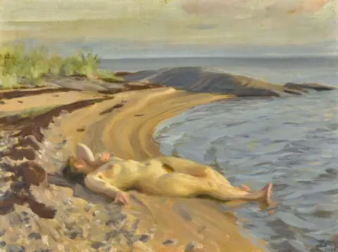 På stranden 1910